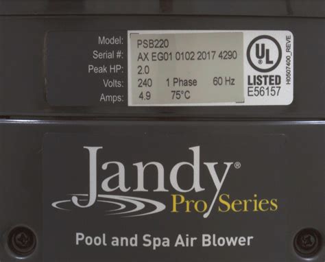 silencer air blower psb220 cover plate for junction box|Jandy Polaris Zodiac PSB220 Pro Series 2HP 240V Quiet Pool .